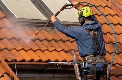Démoussage et hydrofuge de toiture à Épieds